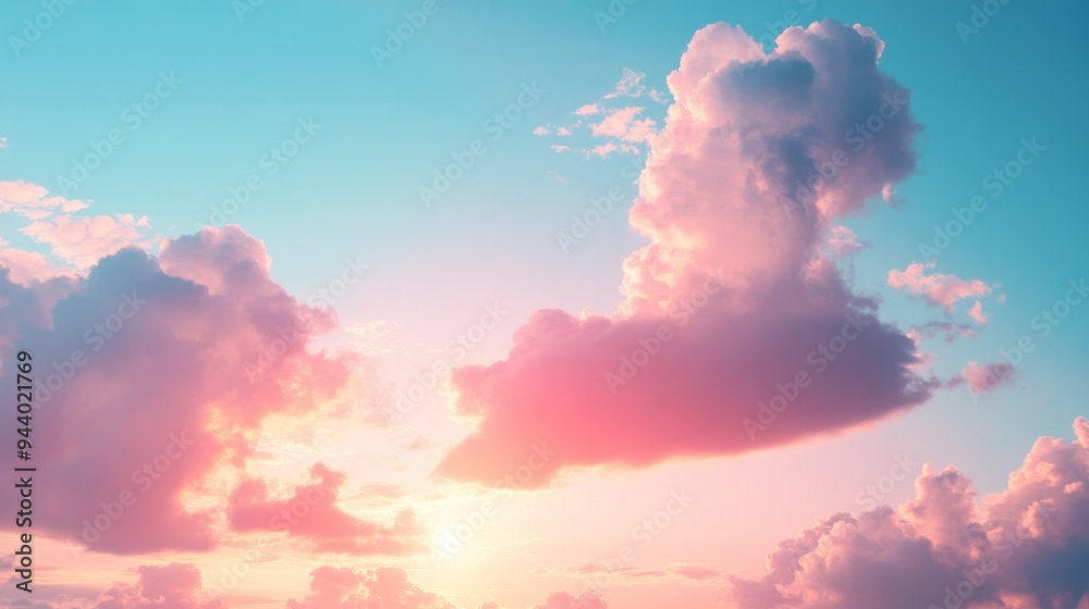 Wall mural dreamy sunset clouds