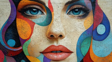 Colorful Abstract Portrait
