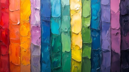 Naklejka premium Colorful Abstract Oil Painting