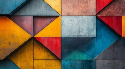 Fototapeta premium Colorful Geometric Abstract Background