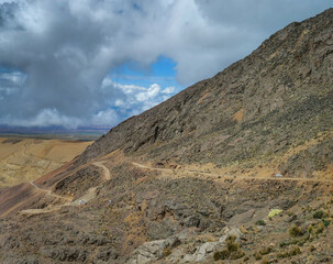 Chacaltaya, haute montagne de la Cordillère des Andes en Bolivie, près de La Paz