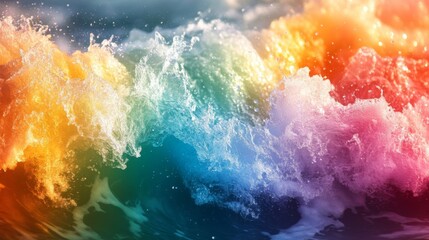 Colorful Waves in Motion