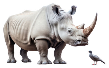 Obraz premium PNG Wildlife animal mammal rhinoceros.
