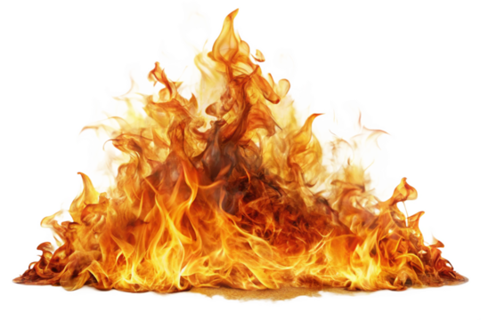 Fire flames effect layer png