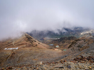Chacaltaya, haute montagne de la Cordillère des Andes en Bolivie, près de La Paz