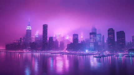 Fototapeta premium City Skyline at Night