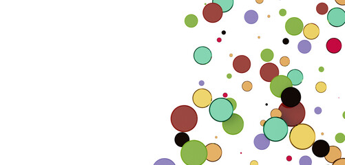 Confetti, paper triangle on the floor, fancy, colorful, celebration party