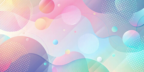 Abstract Pastel Shapes: A mesmerizing blend of pastel hues, abstract shapes, and subtle textures creates a visually captivating and dreamy background. Perfect for presentations, social media, 