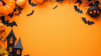 Halloween orange template