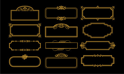 vintage frame vector 