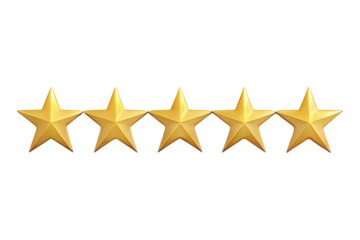 Five star rating png
