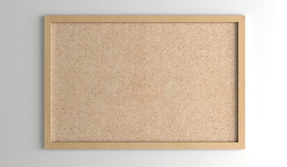 Cork board. Corkboard, blank pin board with brown grain texture for school or office announcement. Noticeboard with cork texture in square and rectangular wooden frame.