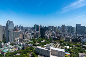 Vue du quartier Roppongi de la tour de Tokyo
