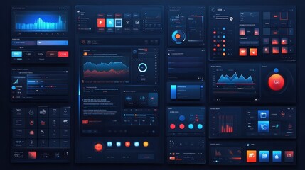 Mega collection of 56 social media post design template. Used for financial advertising