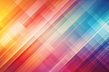Abstract Diagonal Stripes: A vibrant, colorful abstract background with diagonal stripes in shades of blue, turquoise, pink, orange, and purple. The dynamic design evokes energy and movement, creating