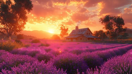 Lavender Sunset.