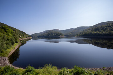 Serenity by the Odertalsperre: A Glimpse of Tranquil Waters in the Harz Mountains