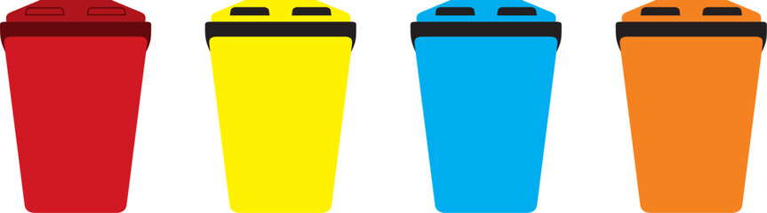 Dust bin vector. garbage vector .