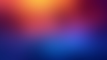 Obraz premium Soft gradient blurred background with smooth transitions of blue, light blue, orange, and red colors, ideal for abstract artistic projects and design templates with vibrant color palette.