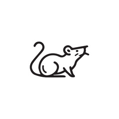 Rat icon art vector illustration