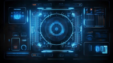 Fototapeta premium A photo of a biometric security system.