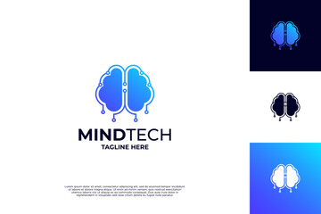 Creative Digital mind logo inspiration
