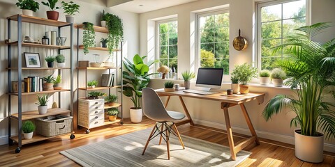 Fototapeta premium Creative and Peaceful Workspace