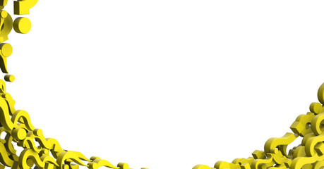 question icons, original 3d rendering; business and marketing concepts