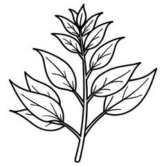 Herbal Plant Art Vector Design