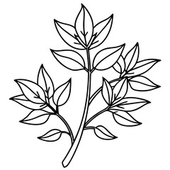 Herbal Plant Art Vector Design