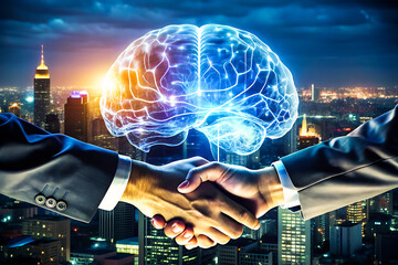 Chat bot ai artificial intelligence and automatic. Close up of businessman hand pushing icon on media. Compliance in business concept person use laptop. Customer support hotline people contact