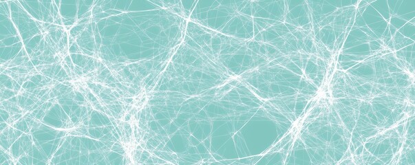 Abstract White Web on Teal Background, Web Design, Abstract Art, Texture