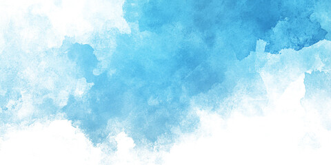 Fototapeta premium Light blue abstract watercolor texture with soft brush strokes creating a serene atmosphere