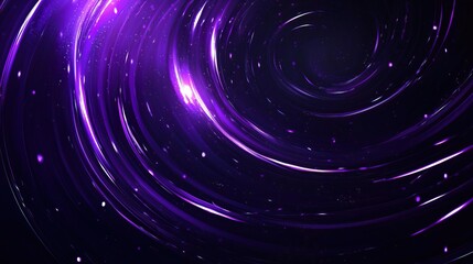 Obraz premium Abstract swirling light circles with a purple and blue glow.