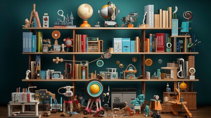 A photo of a collection of STEM toys and learning kit