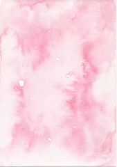 Pink Watercolor Wash Paper Background