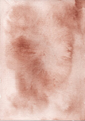 Brown Watercolor Wash Paper Background