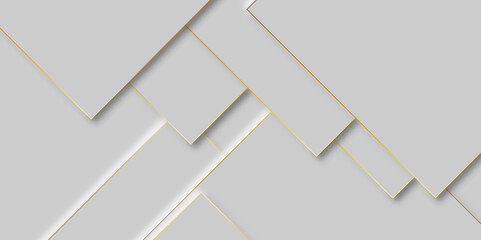 Abstract white rectangle shape geometric line background. abstract seamless modern white and gray color technology concept geometric rectangle vector background neomorphism style poster, banner design