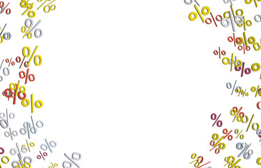 percent sign percentage icon interest rate background