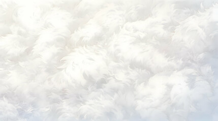 Obraz premium White Furry Background, Soft Fluffy Texture, Gentle and Delicate, Cloud-Like Appearance, Abstract Art, White Abstract, Nature Inspired, Dreamy