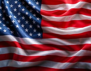 usa flag waving wind high resolution high details vibrant