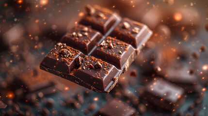 Dark Chocolate Bar with Cocoa Nibs, Photo