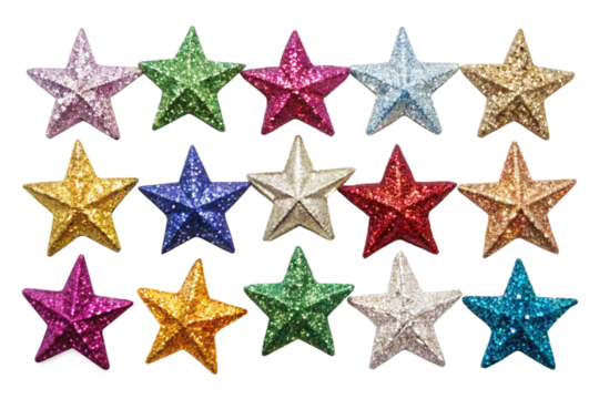 Sparkle star shapes png