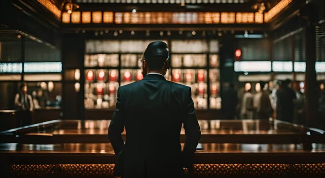 Japanese Yakuza mafia in Tokyo.