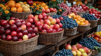 Fresh Fruit Market Stall