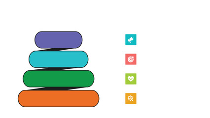 Obraz premium AIDA infographic presentation layout fully editable.