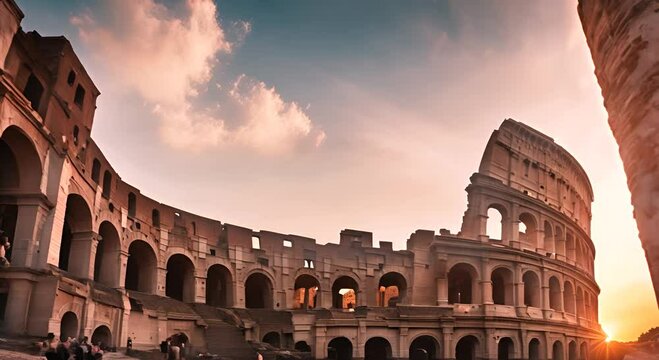 Roman Emperor in the Colosseum.