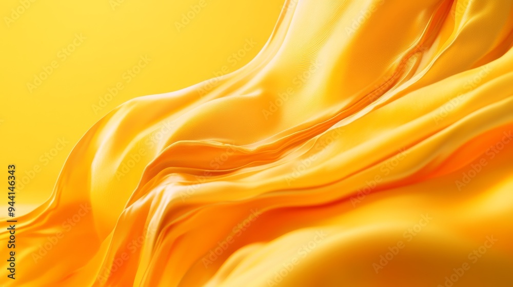 Poster bold gradient background flowing from bright yellow to deep gold, adding a touch of energy and warmt