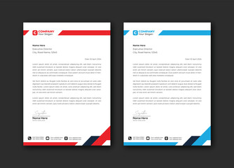 Business letterhead template design