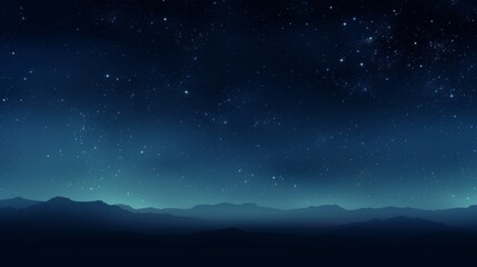 Clear night sky filled with stars, Milky Way visible, dark horizon, perfect for text overlay